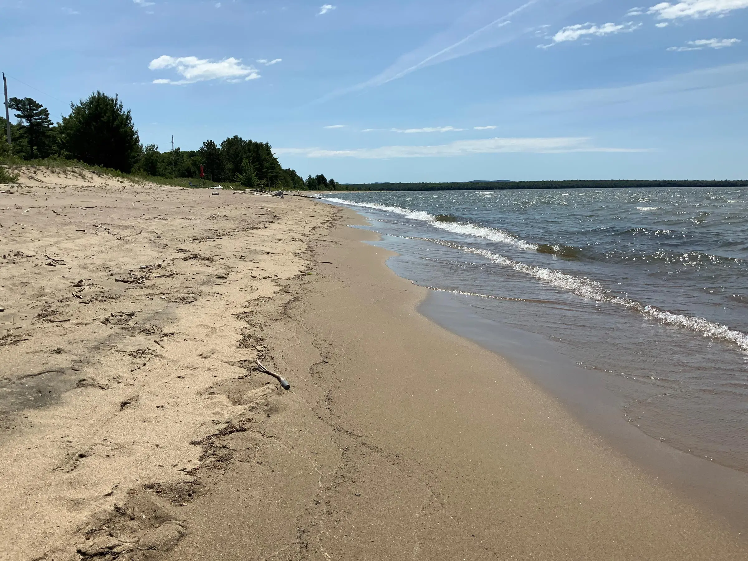 Batchawana Bay sandy beach