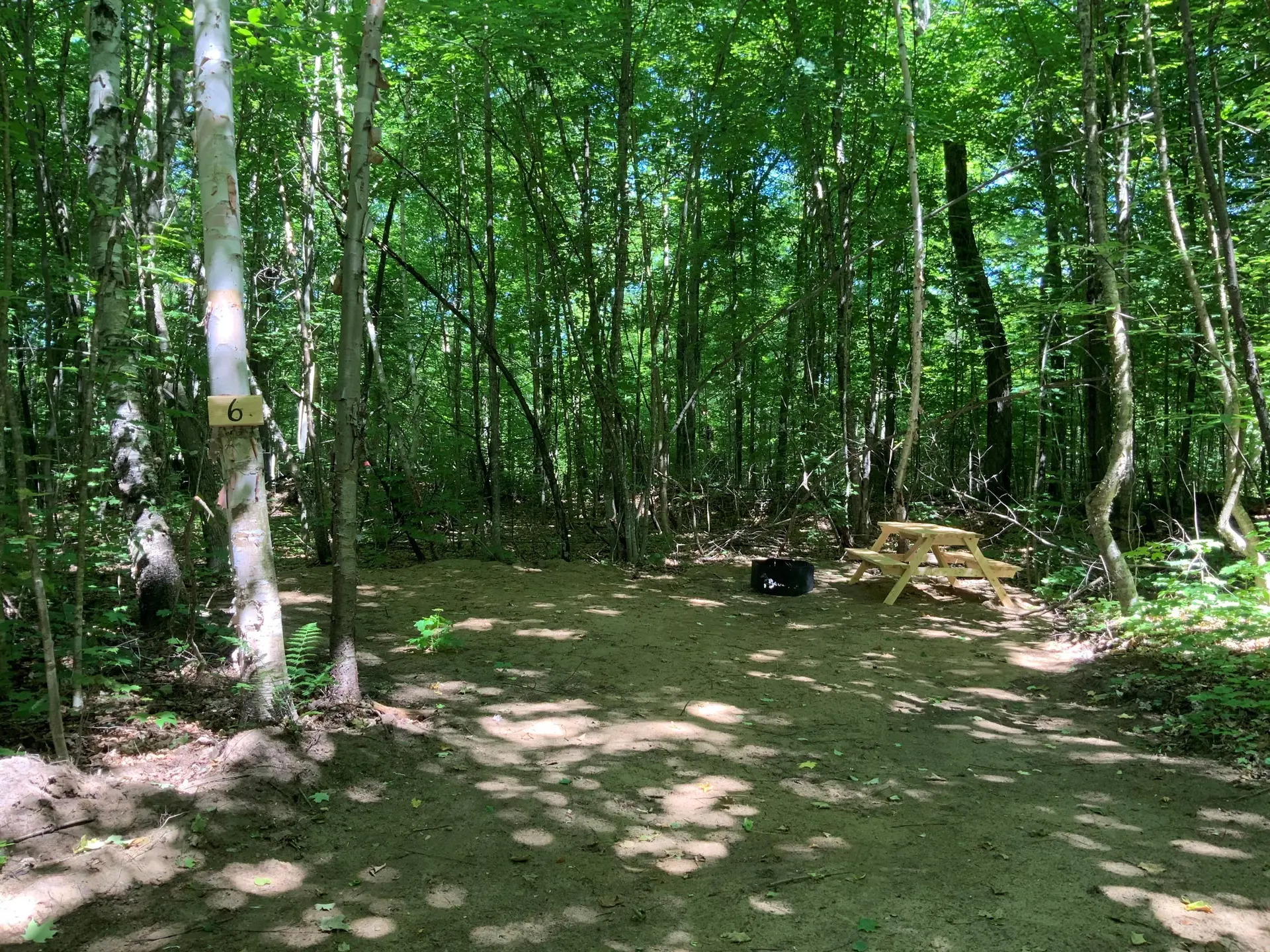 Great Lake Cabins campsite